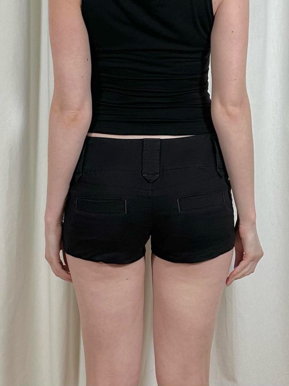 Low Rise Button Shorts - Picture 4 of 8